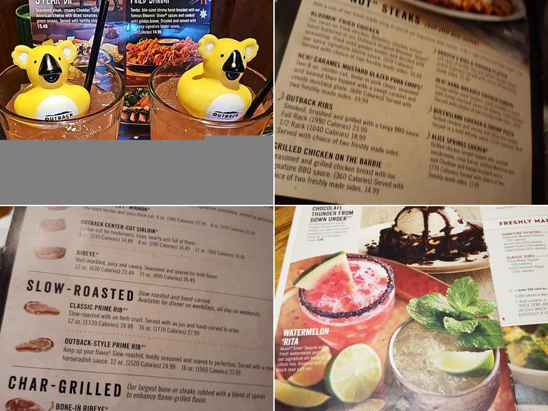 Outback Steakhouse Menu
