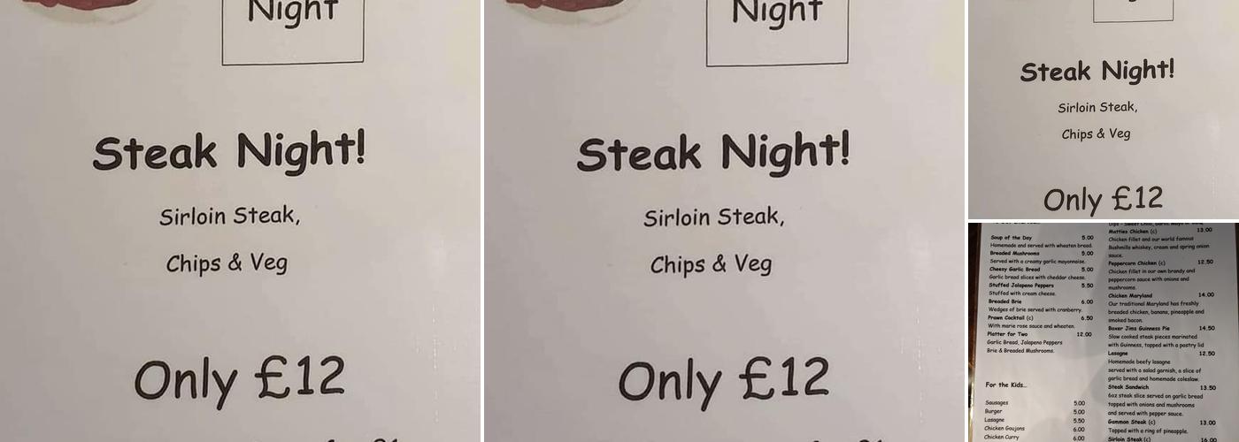 Matties Meeting House Menu