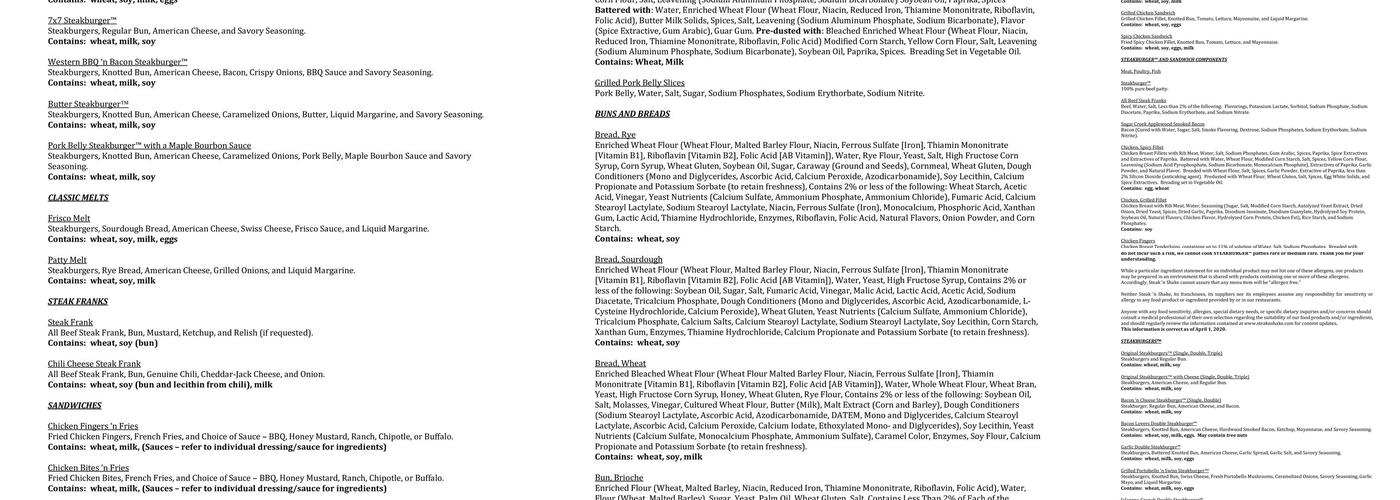 Steak 'n Shake Menu