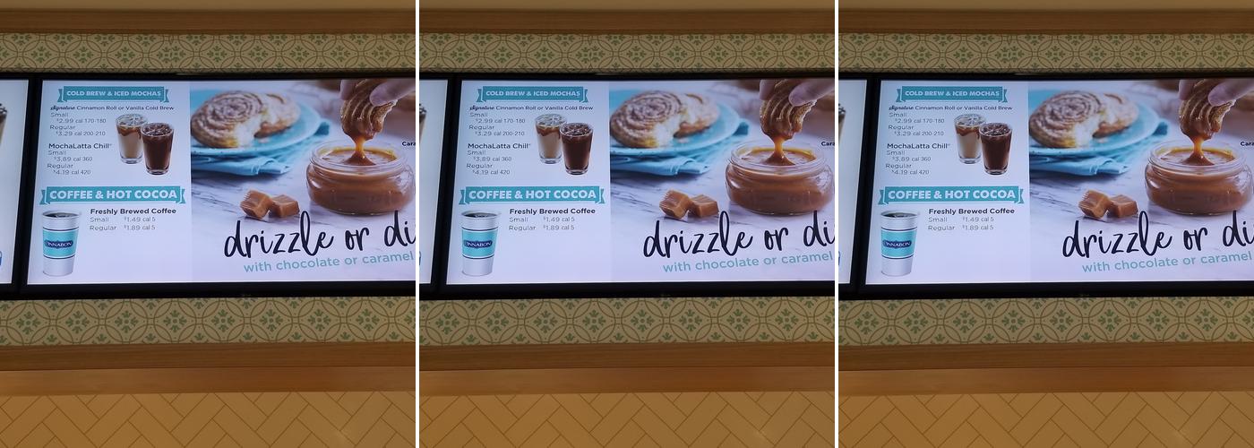 Cinnabon Menu