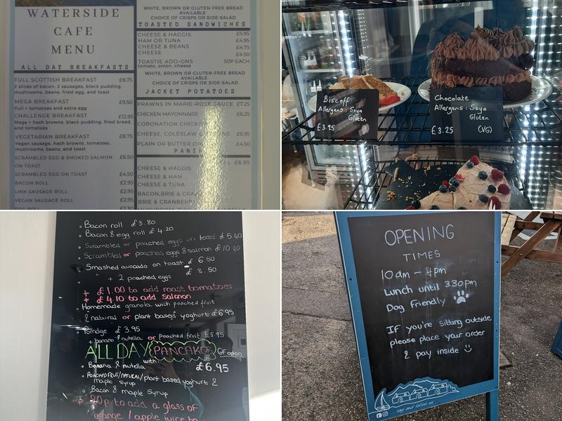 Waterside Cafe Menu