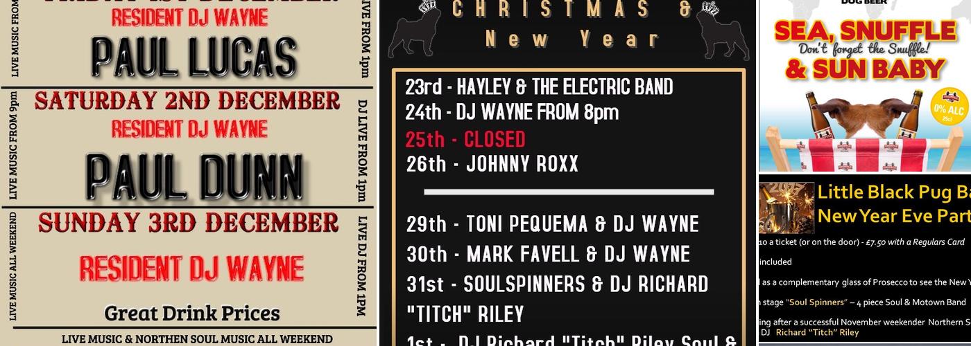 Little Black Pug Bar Menu