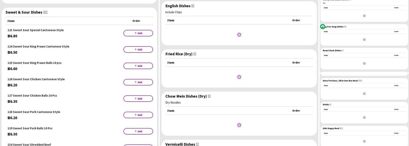 Lucky Star Fleetwood Menu