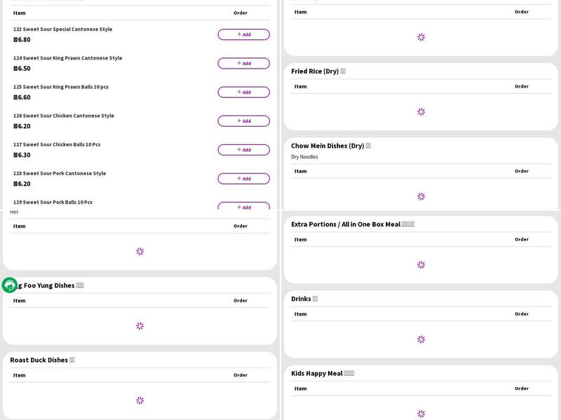 Lucky Star Fleetwood Menu