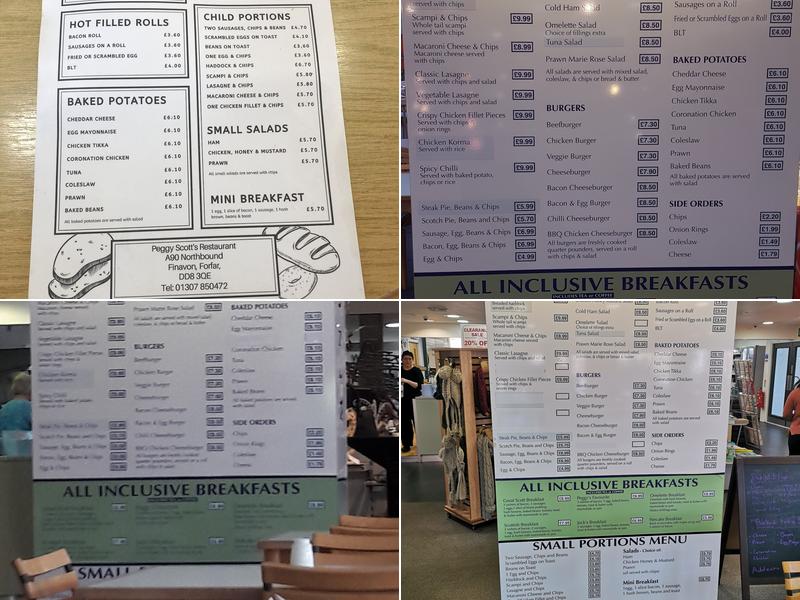 Peggy Scott's Restaurant Menu