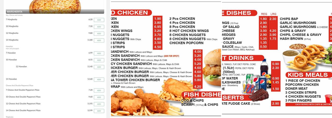 Grange Takeaway Menu