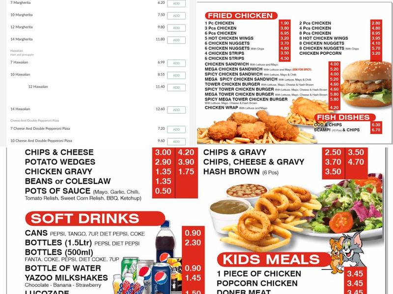 Grange Takeaway Menu