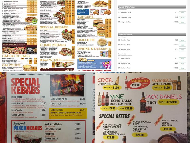MC Doner's Menu
