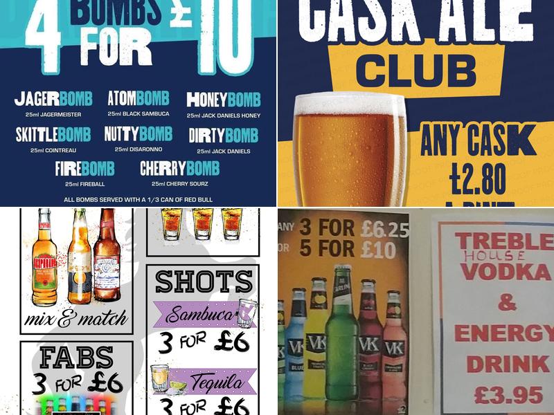 The Black Horse Menu