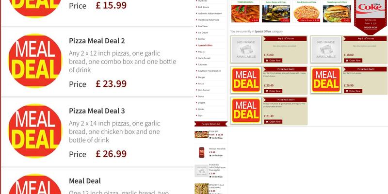 Portobello, Congleton Menu