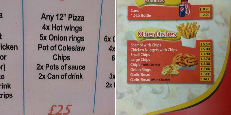 Delight Pizza And Kebab House Menu