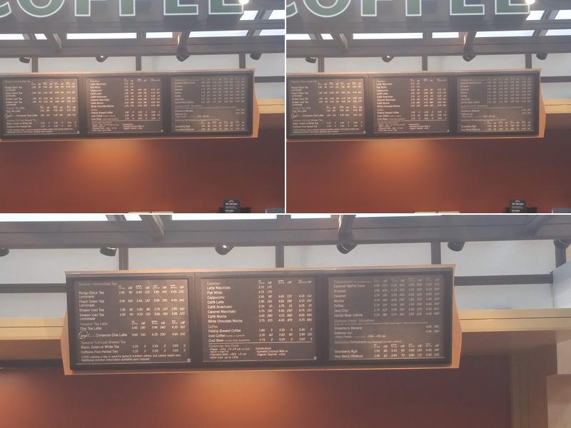 Starbucks Menu