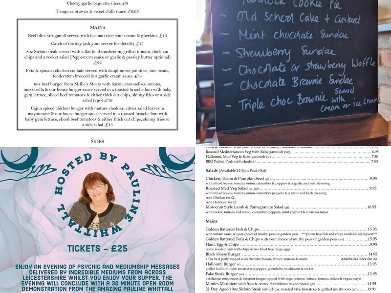 Old Black Horse Inn Menu