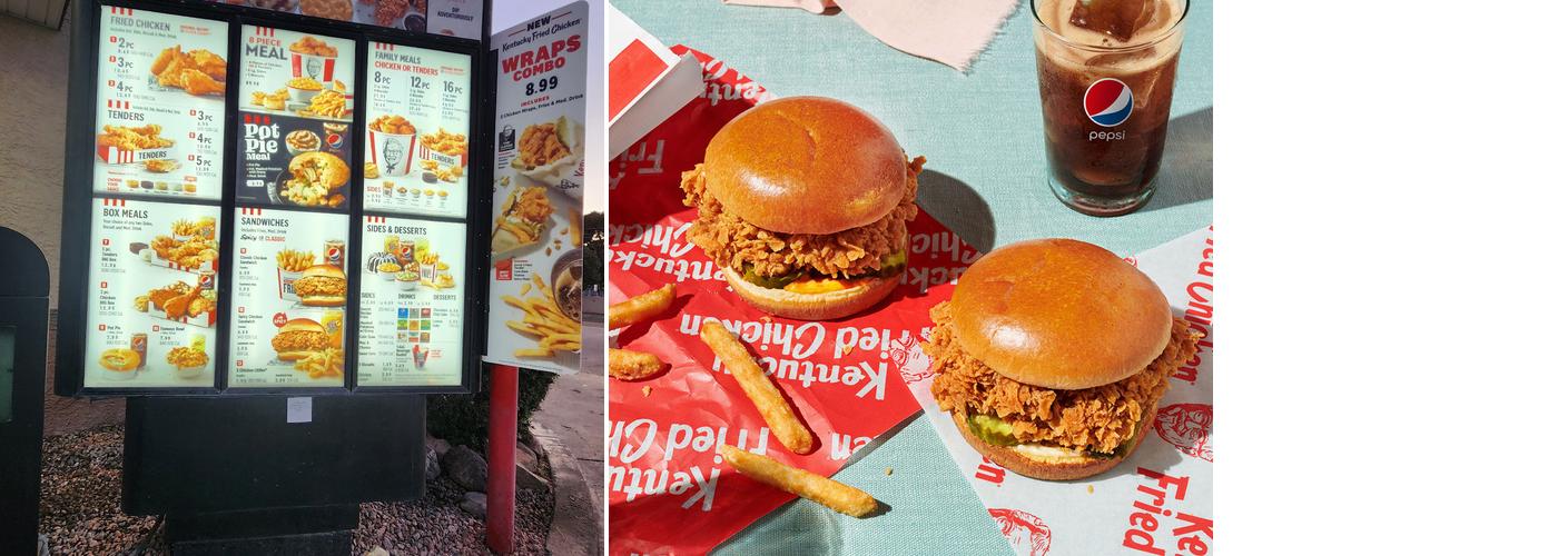 KFC Menu