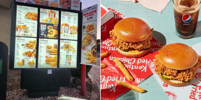 KFC Menu