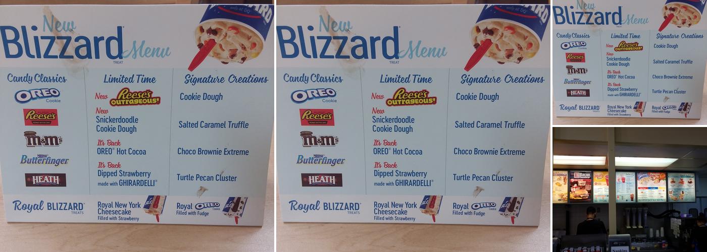 Dairy Queen Menu