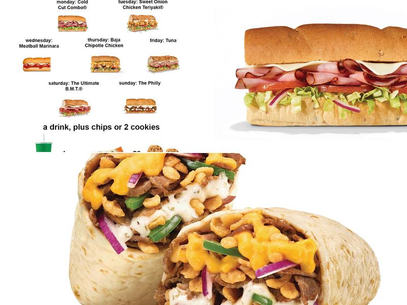 Subway Menu