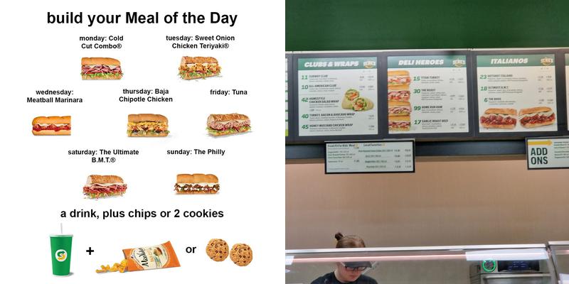 Subway Menu