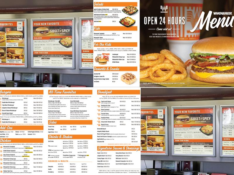 Whataburger Menu