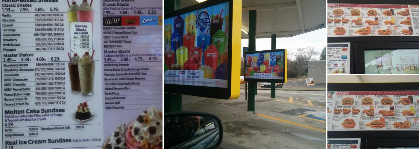 Sonic Drive-In Menu