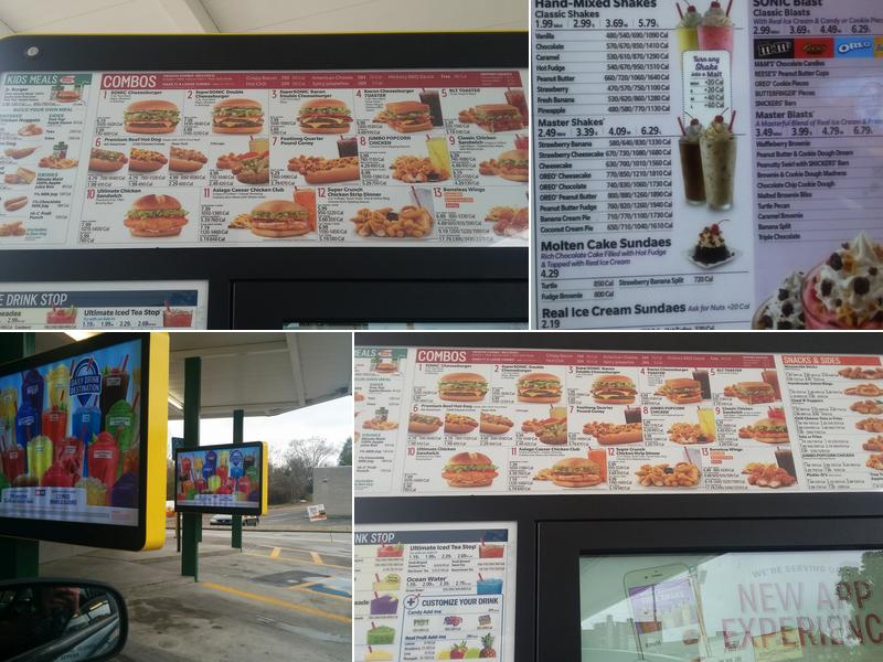 Sonic Drive-In Menu