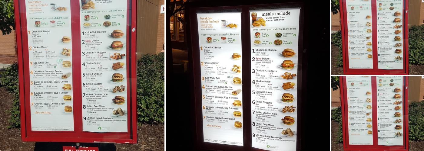Chick-fil-A Menu