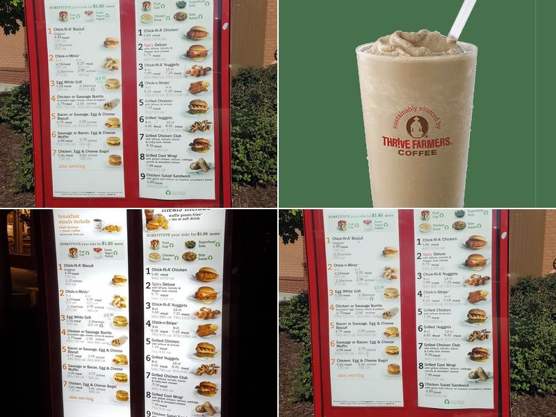Chick-fil-A Menu