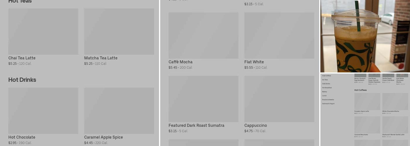 Starbucks Menu