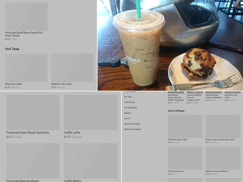 Starbucks Coffee Company Menu
