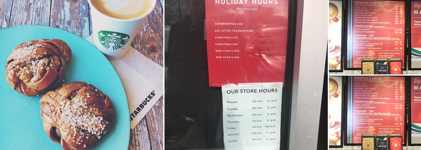 Starbucks Coffee Company Menu