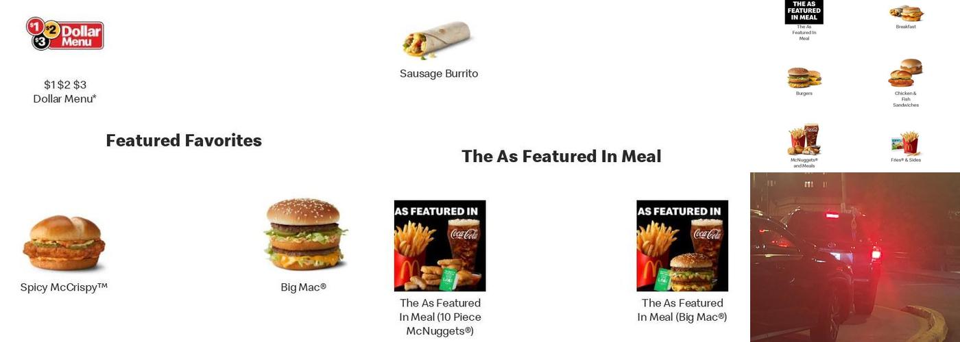 McDonald's Menu