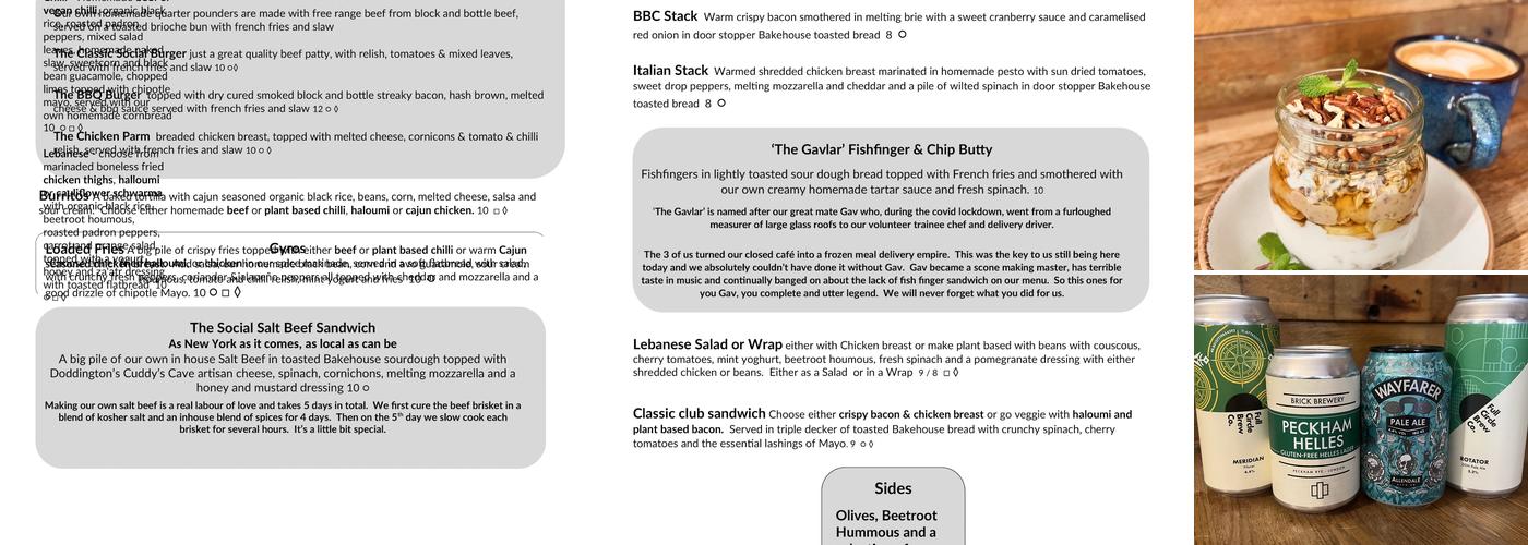 One Kitchen & Social Menu