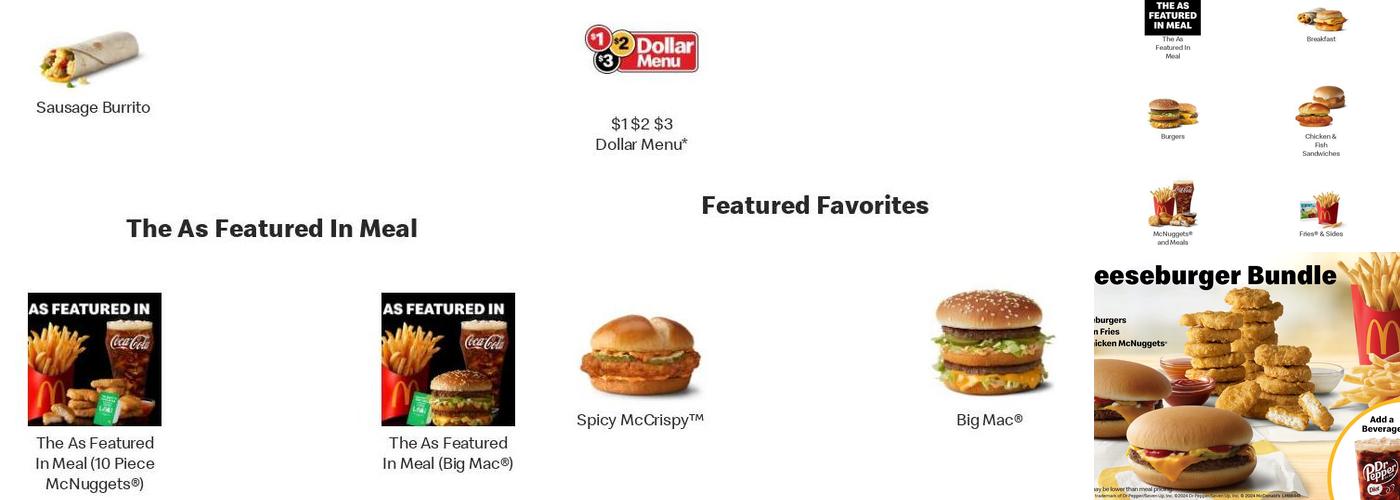 McDonald's Menu