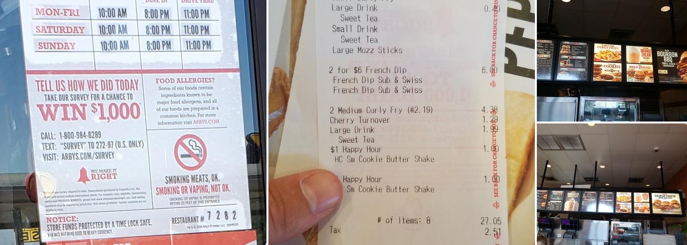 Arby's Menu