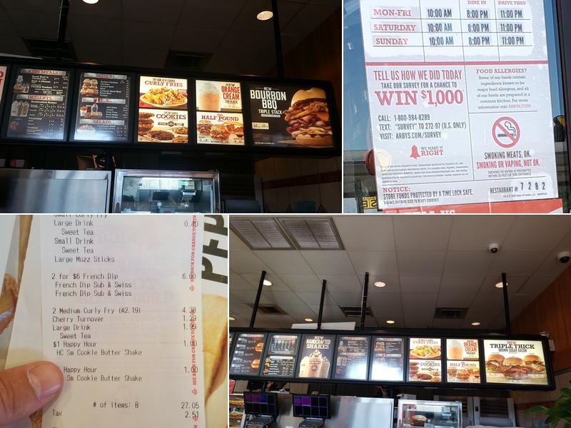 Arby's Menu
