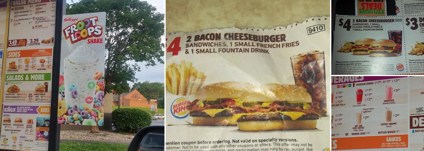 Burger King Menu