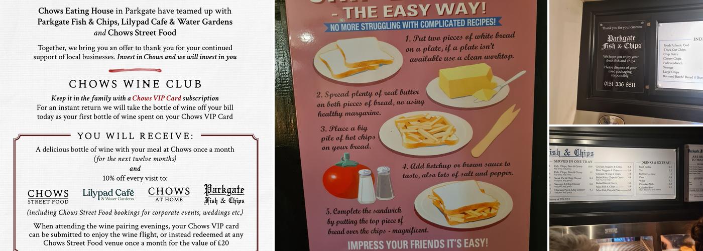 Parkgate Fish & Chips Menu