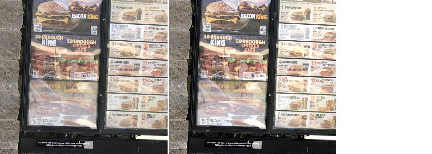Burger King Menu