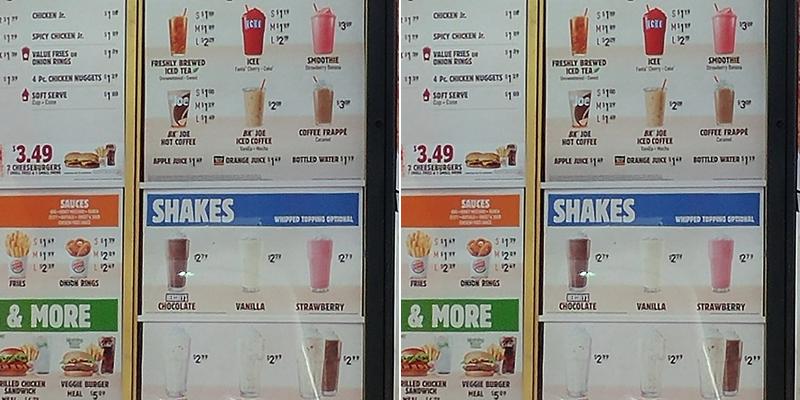 Burger King Menu