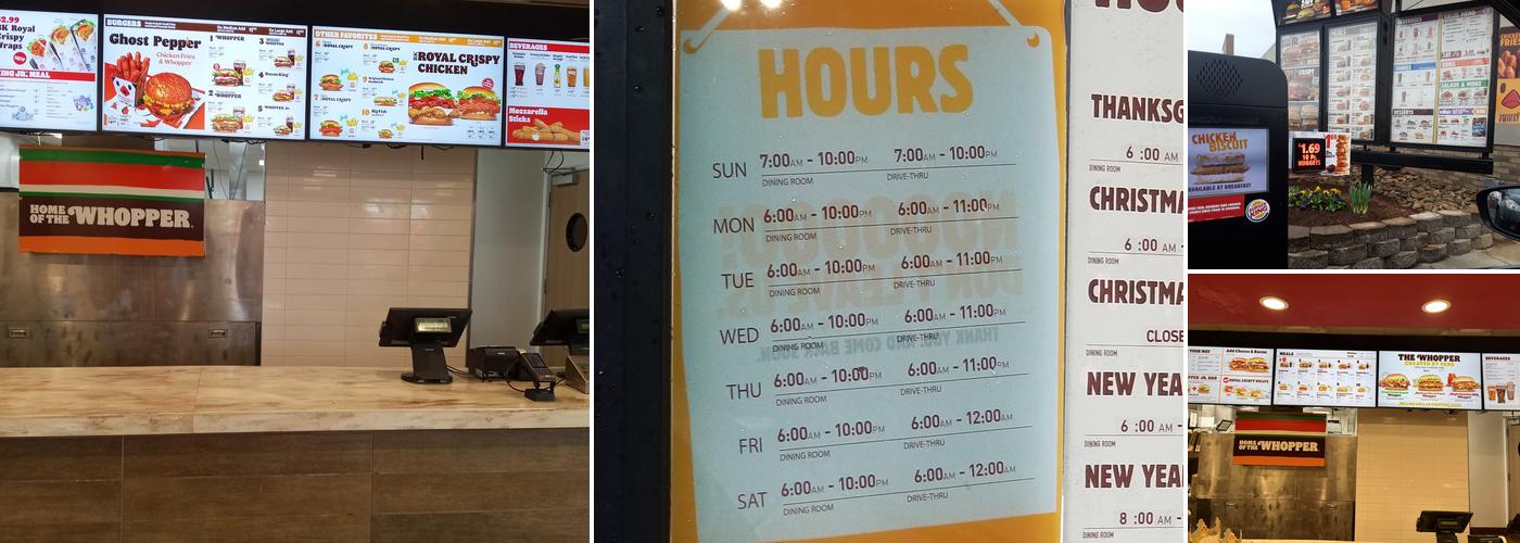 Burger King Menu