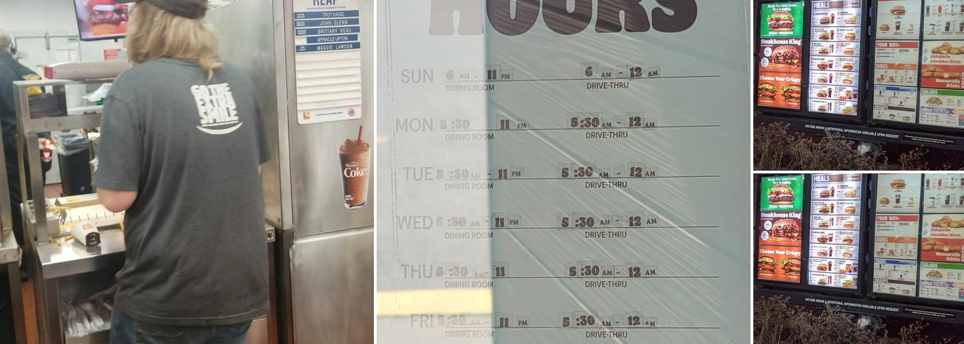 Burger King Menu