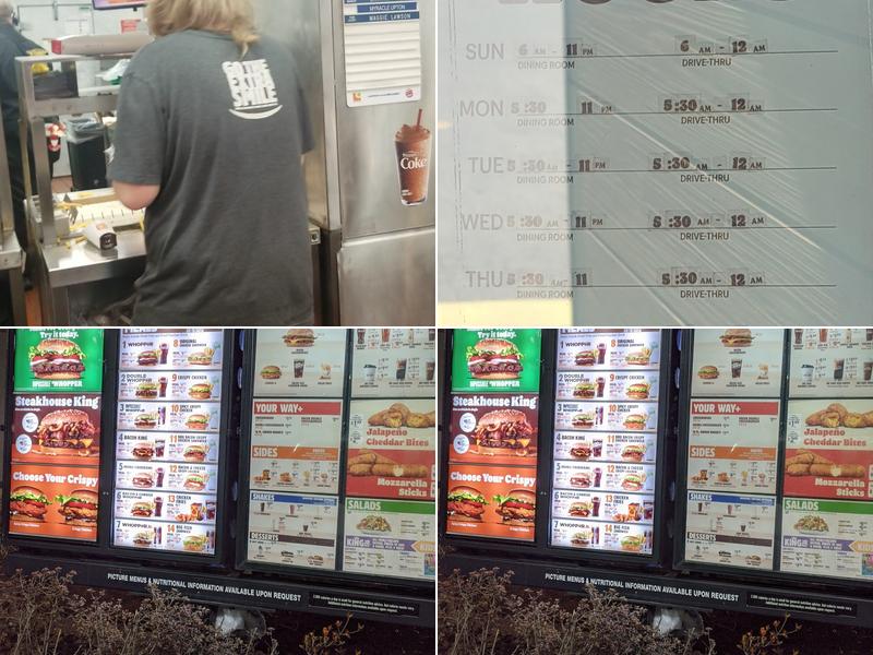 Burger King Menu