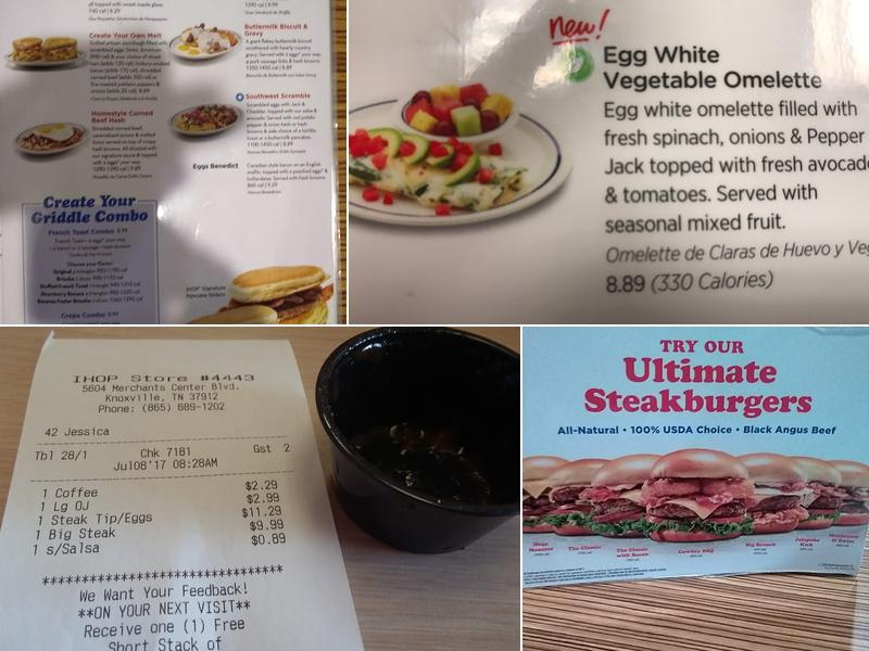 IHOP Menu