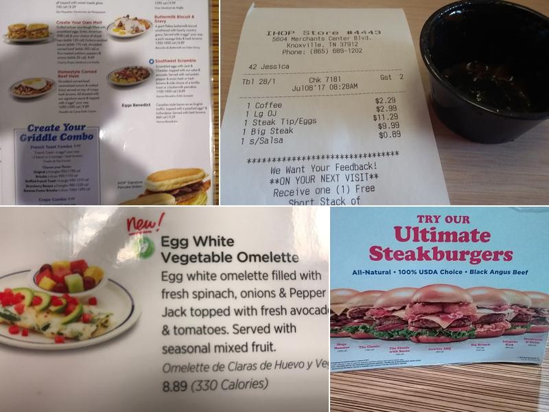 IHOP Menu
