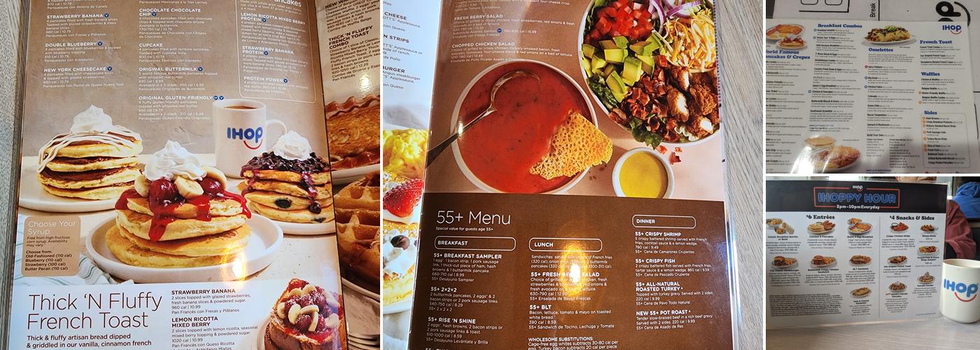 IHOP Menu