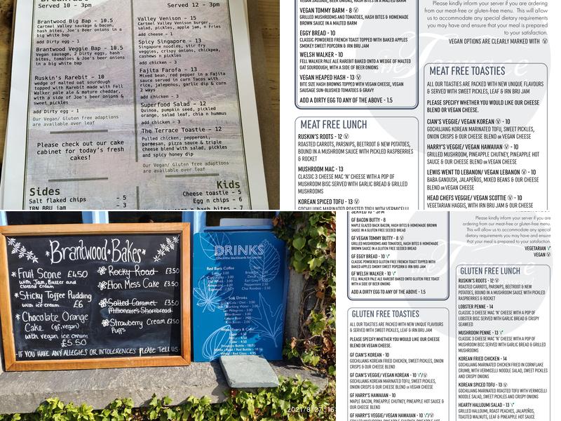 The Terrace Coffee House and Restaurant Menu