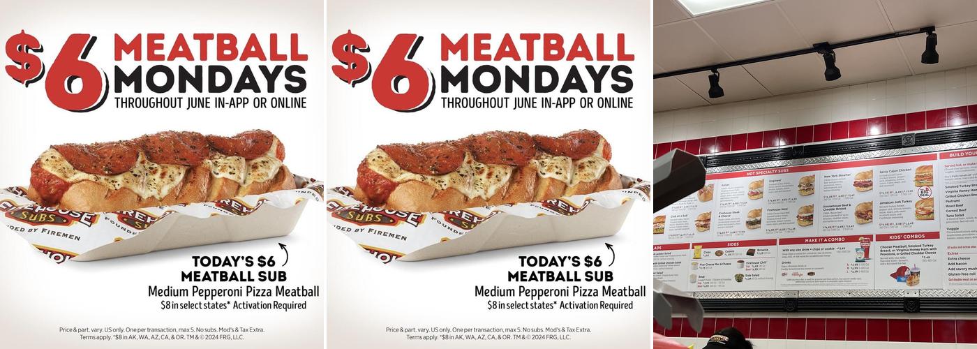 Firehouse Subs Casa Grande Menu