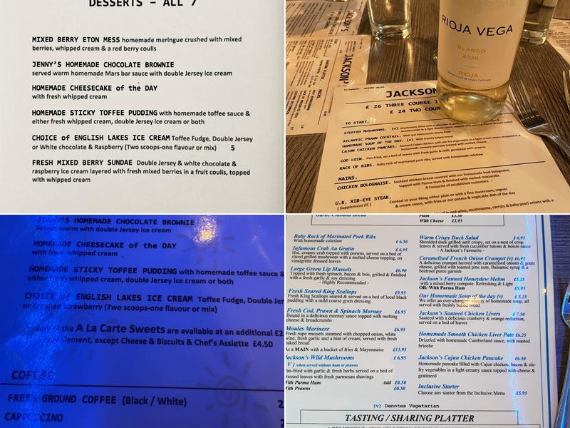 Jackson's Bistro Menu