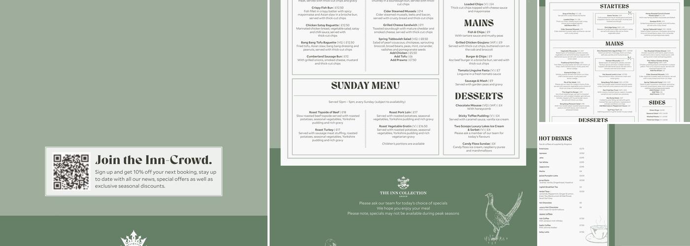 The Angel Inn Menu
