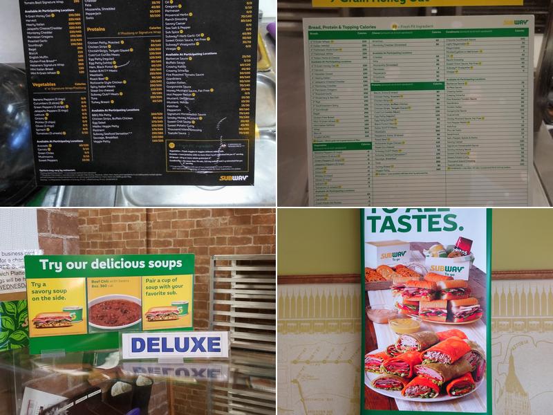 Subway Menu